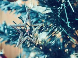 Christmas tree decorations photo