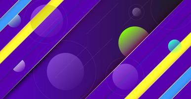 Abstract gradient geometric background. Gradient circles and dynamic lines. vector