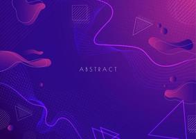 Colorful liquid and geometric background with fluid gradient shapes vector