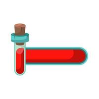 Game icon of bottle with poison or elixir and status indicator. GUI bar element for game design and magical liquid in glass bottle. Vector illustration for mobile video game