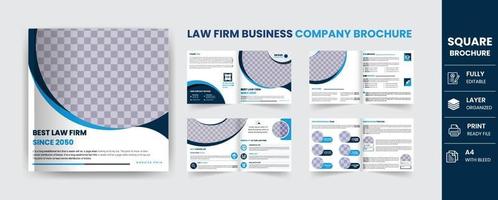 law Firm service business brochure and law consultation annual report, cover Page template vector