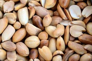Peanut. A lot of small yellow nuts without peel. Background texture photo