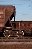 Parts of the freight railcar photo