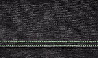 The texture of black denim cloth photo