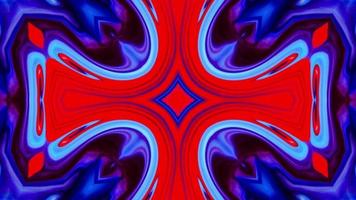 Abstract Colorful Flowers Flora Concept Symmetric Pattern Ornamental Decorative Kaleidoscope video