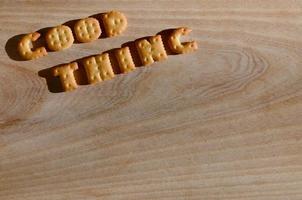 Good thing. Edible letters photo