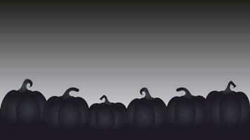 Spooky Halloween Pumpkin Patch vector background illustration