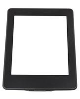 e-book reader with cut out screen isolated photo