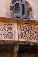 medieval decoraion of old urban house in Verona photo