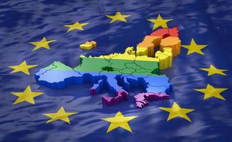 europa lgbt con bandera de la ue foto