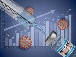 Syringe, vaccine and graphic photo