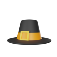 3d tolkning hatt tacksägelse ikon png