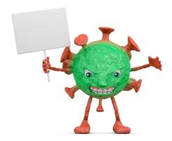 Red-green evil coronovirus photo