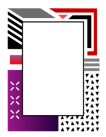 modern ram png med transparent bakgrund.