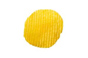 potato chip isolated on white background photo