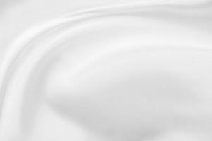 Abstract white fabric with soft wave texture background photo