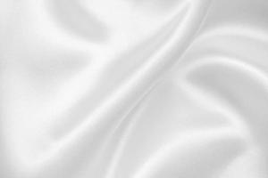 Abstract white fabric with soft wave texture background photo