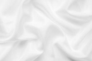 Abstract white fabric with soft wave texture background photo
