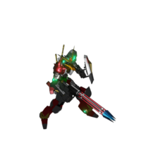 pose de ataque mecha png