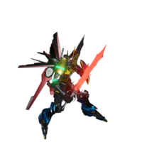 Mecha attack pose png