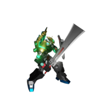 Mecha attack pose png