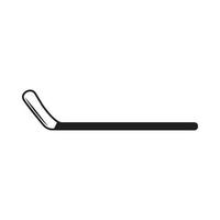 Vintage retro winter sport hockey stick. Can be used like emblem, logo, badge, label. mark, poster or print. Monochrome Graphic Art. Vector Illustration. Engraving