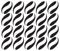 black pattern. PNG with transparent background.