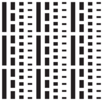 black pattern. PNG with transparent background.