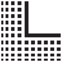 black pattern. PNG with transparent background.