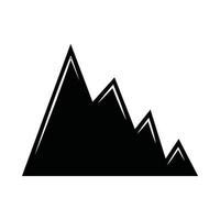 Vintage retro mountaines for camping. Can be used like emblem, logo, badge, label. mark, poster or print. Monochrome Graphic Art. vector