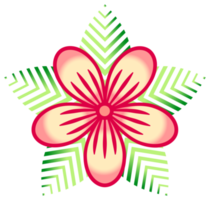 Flower ornament. PNG with transparent background.