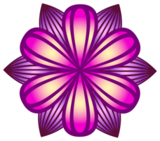 bloem ornament. PNG met transparant achtergrond.