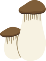 doodle croquis à main levée dessin de champignon trompette roi. png