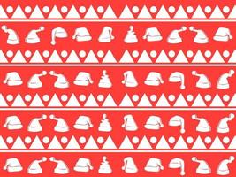 Seamless vector pattern with red background geometric Happy New Year and Christmas. For gift wrapping, background, fabrics, decorations and etc