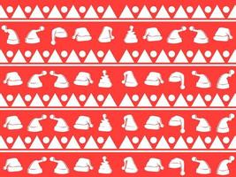 Seamless vector pattern with red background geometric Happy New Year and Christmas. For gift wrapping, background, fabrics, decorations and etc