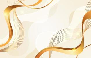 Abstract White and Gold Background vector