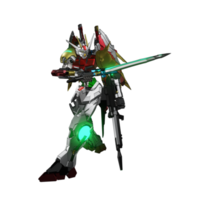 mecha redo till ge sig på png