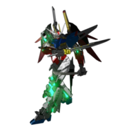 mecha redo till ge sig på png