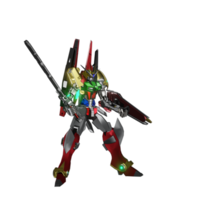 mecha redo till ge sig på png