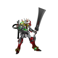 Mecha prêt à attaquer png