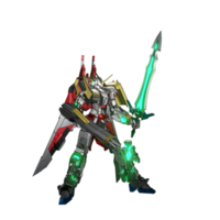 pose de ataque mecha png