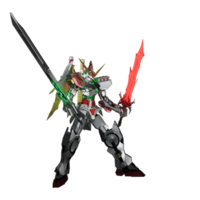 pose de ataque mecha png