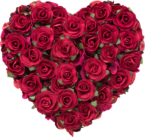 Rose heart shape for love wedding and valentines day png