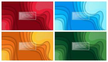 Colorful liquid and geometric background with fluid gradient shapes vector