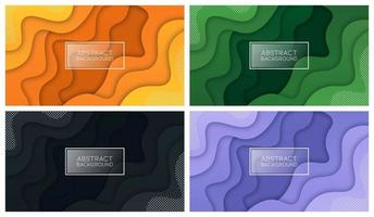 Colorful liquid and geometric background with fluid gradient shapes vector