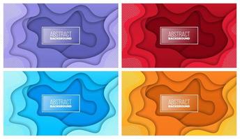 Colorful liquid and geometric background with fluid gradient shapes vector