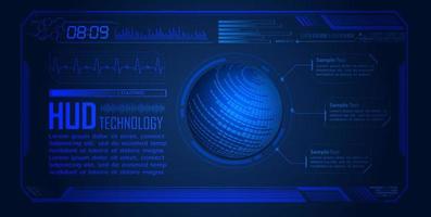 Modern HUD Technology Background vector