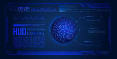 Modern HUD Technology Background vector