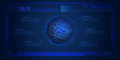 Modern HUD Technology Background vector