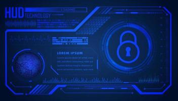 Modern HUD Technology Background vector